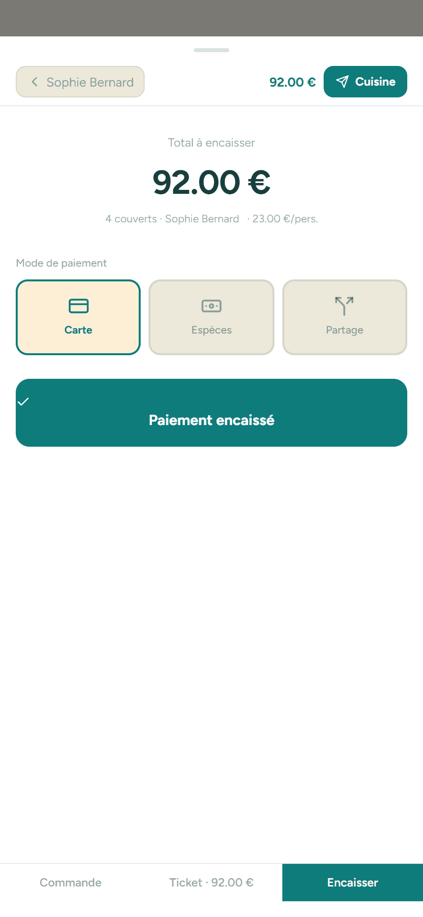 Encaissement